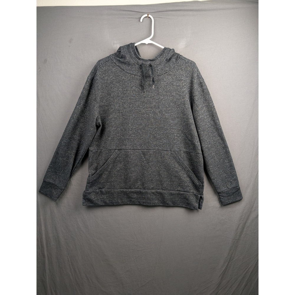 Champion‎ Elite Mens Large Gray Textured Knit Pullover Hoodie